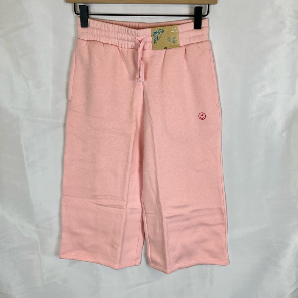 Girl’s NWT Thereabouts Pink Stretchy Wide Leg Pants - US Size 7/8